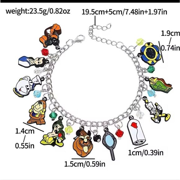 Beauty & the Beast Charm Bracelet - Picture 5 of 5